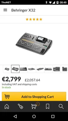 Thomann android App screenshot 3